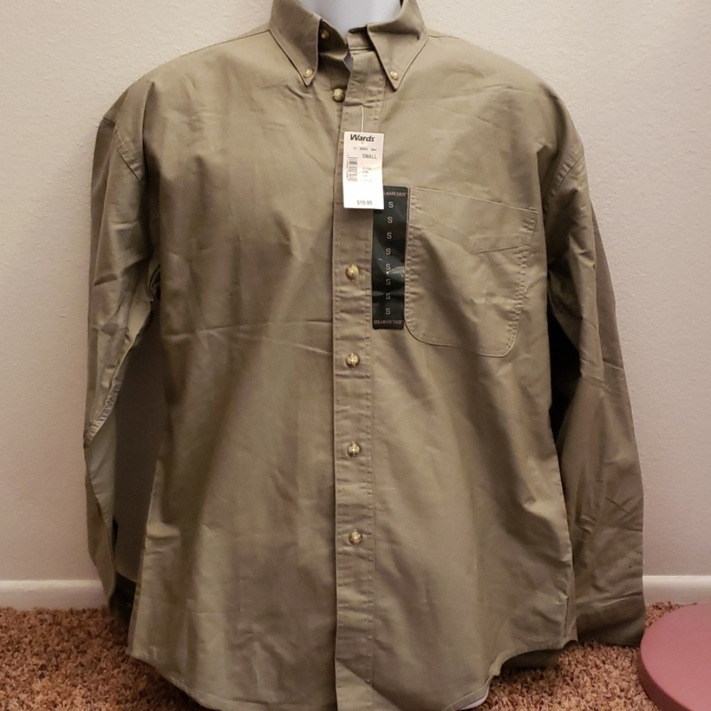 Hill Archer Vintage Wards Men's Small Dress Shirt - Picture 1 of 5